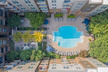 Aerial View Of Pool at Elizabeth Square, North Carolina, 28204